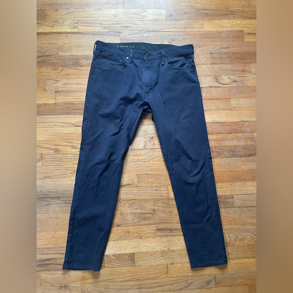 🚲 Levi’s Commuter Pro Dark Blue Jeans 36x32 Reflective Int. Piping & U-Lock ❤️